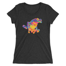 Load image into Gallery viewer, Rainbow Red Eyed Tree Frog Women&#39;s Tri-Blend T-Shirt
