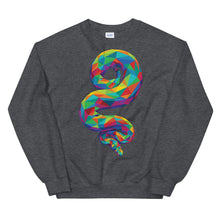 Load image into Gallery viewer, Rainbow Geo Snake Unisex Sweatshirt
