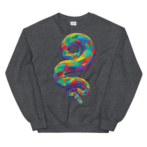 Rainbow Geo Snake Unisex Sweatshirt