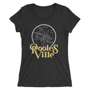 Poolesville Maryland Map Women's Tri-Blend T-Shirt