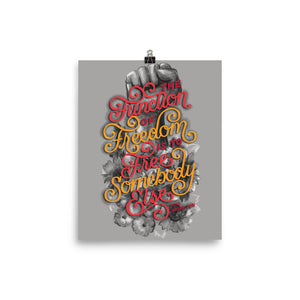 Free Somebody Else Poster