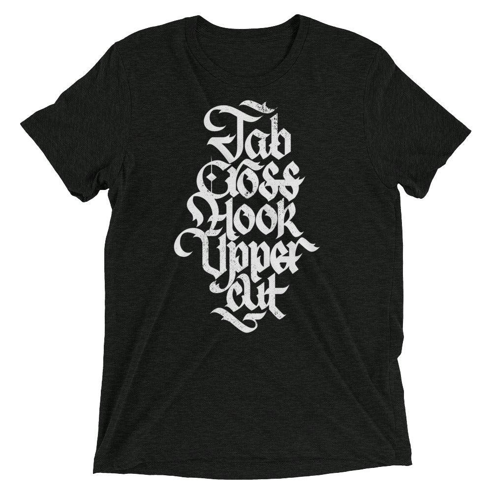 Jab Cross Hook Uppercut Tri-Blend T-Shirt