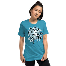 Load image into Gallery viewer, Medusa Greek Mythology Scales Unisex Tri-Blend T-Shirt