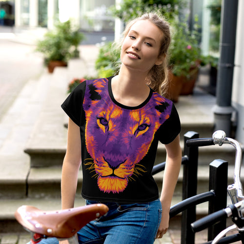 The Dark Lioness Women's Crop Tee