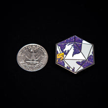 Load image into Gallery viewer, Dragon&#39;s D20 Enamel Pin