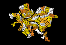 Load image into Gallery viewer, Pittsburgh Neighborhood Names Poster