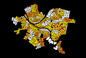 Pittsburgh Neighborhood Names Poster