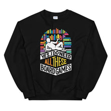 Load image into Gallery viewer, All These Board Games Dark Color Unisex Sweatshirt