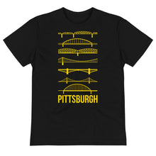 Load image into Gallery viewer, Pittsburgh Bridges Silhouette Sustainable T-Shirt