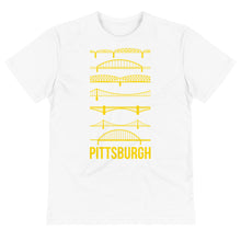 Load image into Gallery viewer, Pittsburgh Bridges Silhouette Sustainable T-Shirt