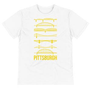 Pittsburgh Bridges Silhouette Sustainable T-Shirt