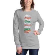 Load image into Gallery viewer, I Feel It In My Fingers Christmas Unisex Long Sleeve Tee