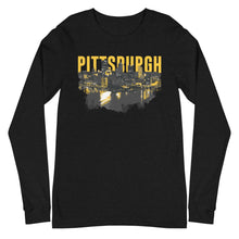 Load image into Gallery viewer, Pittsburgh Downtown Skyline Long Sleeve Tee