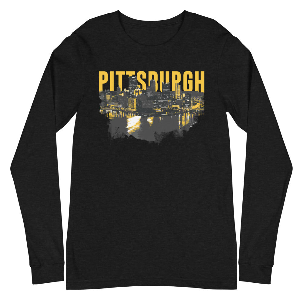 Pittsburgh Downtown Skyline Long Sleeve Tee