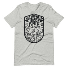 Load image into Gallery viewer, All These Dice B/W Unisex T-Shirt