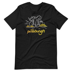 Pittsburgh Mono-Skyline Unisex T-Shirt