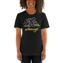 Load image into Gallery viewer, Pittsburgh Mono-Skyline Unisex T-Shirt