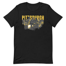 Load image into Gallery viewer, Pittsburgh Skyline Unisex T-Shirt