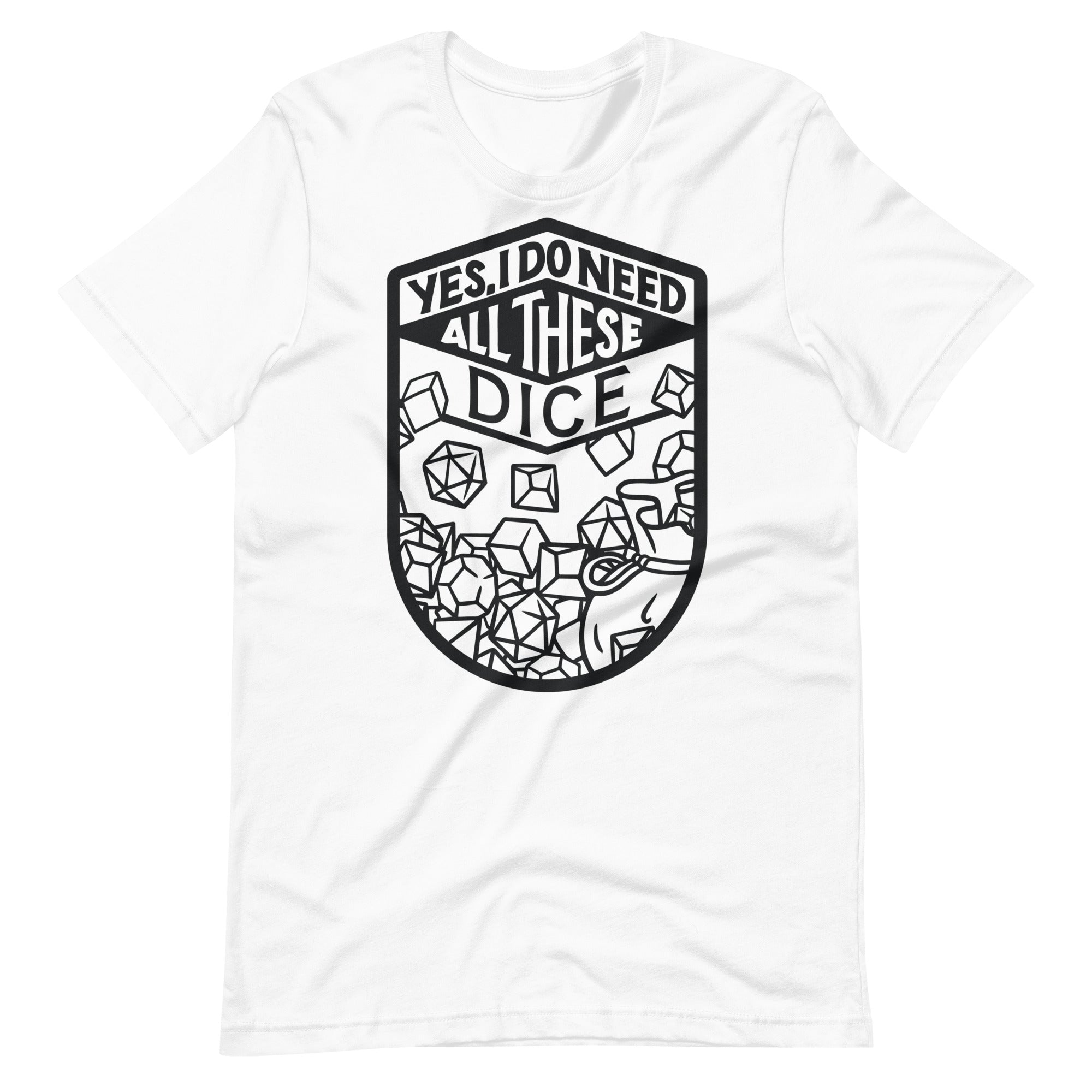 All These Dice B/W Unisex T-Shirt