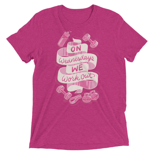 On Wednesdays We Work Out Unisex Tri-Blend T-Shirt