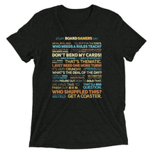 Load image into Gallery viewer, Stuff Board Gamers Say Unisex Tri-Blend T-Shirt