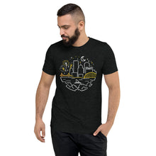 Load image into Gallery viewer, Pittsburgh Starry Skyline Tri-Blend T-Shirt