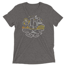Load image into Gallery viewer, Pittsburgh Starry Skyline Tri-Blend T-Shirt