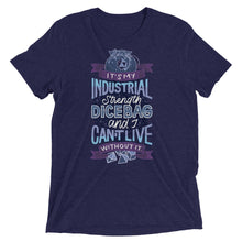 Load image into Gallery viewer, Industrial Strength Dice Bag Unisex Tri-Blend T-Shirt