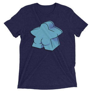 Blue Meeple Butts Tri-Blend T-Shirt