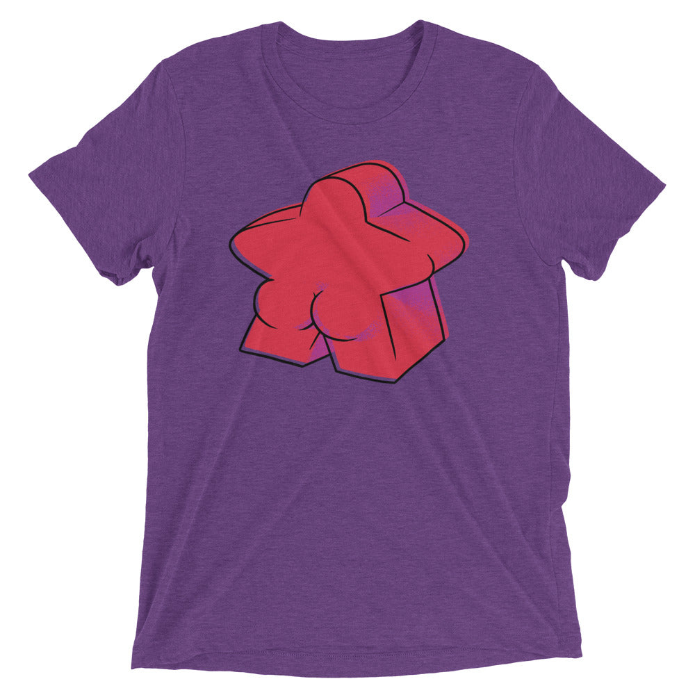 Red Meeple Butts Tri-Blend T-Shirt