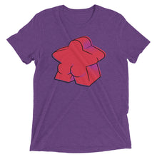 Load image into Gallery viewer, Red Meeple Butts Tri-Blend T-Shirt