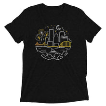 Load image into Gallery viewer, Pittsburgh Starry Skyline Tri-Blend T-Shirt