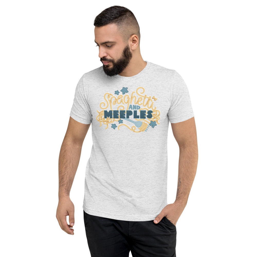 Spaghetti and Meeples Unisex Tri-Blend T-Shirt