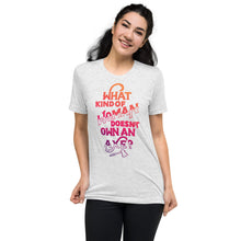 Load image into Gallery viewer, Woman Owns an Axe Tri-Blend T-Shirt