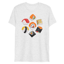 Load image into Gallery viewer, Sushi Dice Unisex Tri-Blend T-Shirt