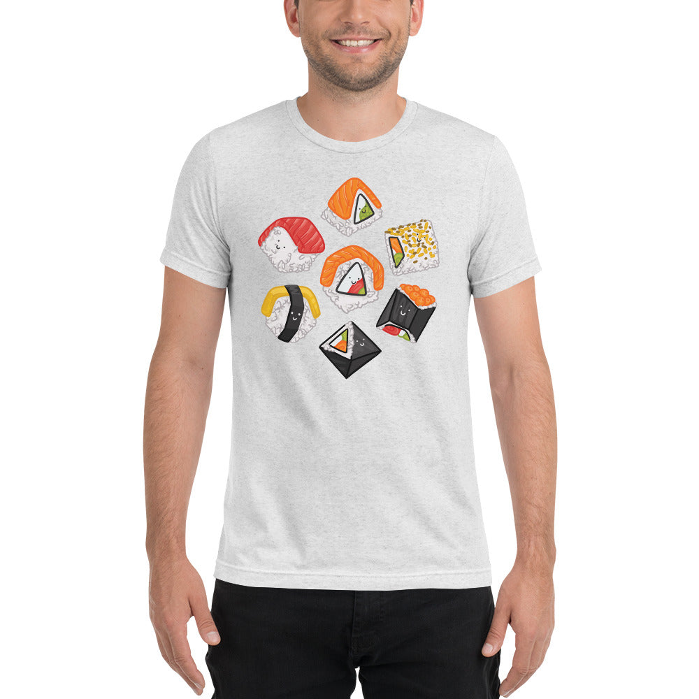 Sushi Dice Unisex Tri-Blend T-Shirt