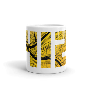 Pittsburgh 412 Map Mug