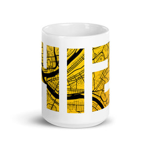 Pittsburgh 412 Map Mug