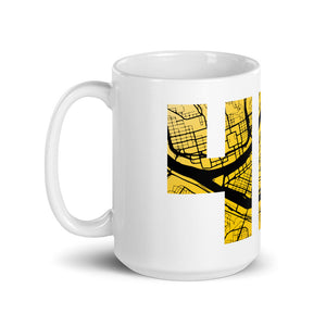 Pittsburgh 412 Map Mug