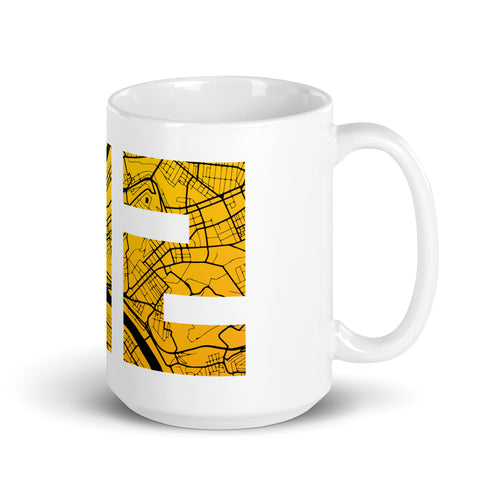 Pittsburgh 412 Map Mug