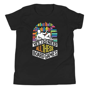 All These Board Games Youth Short Sleeve T-Shirt
