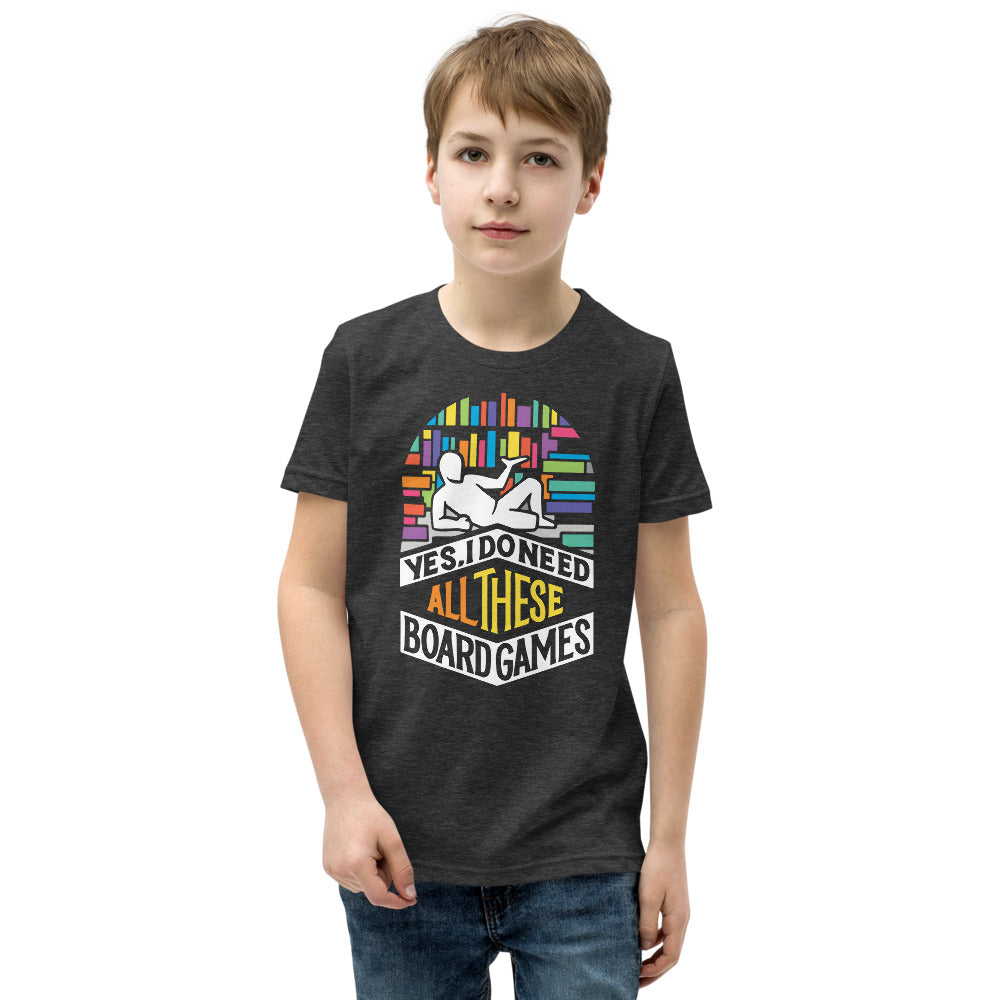 All These Board Games Youth Short Sleeve T-Shirt